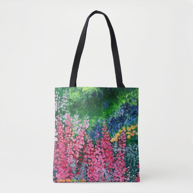 Alaskan Fireweed auf der Vorderseite/Rückseite Feu Tasche (Vorderseite)