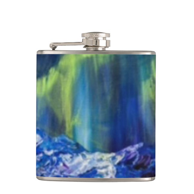 Alaskan Glacier Reflections Flask Flachmann (Vorderseite)