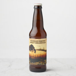 Alaskan Grizzly Golden Ale im Detail Craf anpassen Bierflaschenetikett
