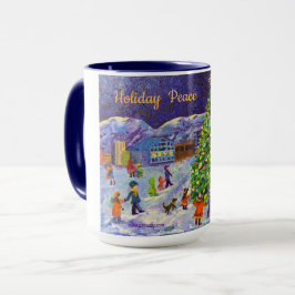 Alaskan Holiday Peace Tasse