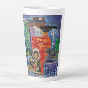 Alaskan Husky embrasse Latte Mug