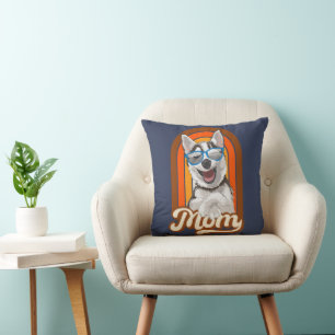 Alaskan Husky Mom, sibirische Husky Mom Kissen