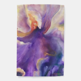 Alaskan Iridescent Iris Garden Flag