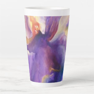 Alaskan Iridescent Iris Latte Tasse