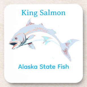 Alaskan King Salmon Thunder_Cove Getränkeuntersetzer