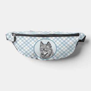 Alaskan Klee Kai AKK Husky Malerei Niedlicher Dog Bauchtasche