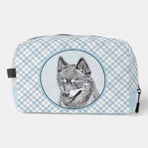 Alaskan Klee Kai AKK Husky Malerei Niedlicher Dog Waschbeutel
