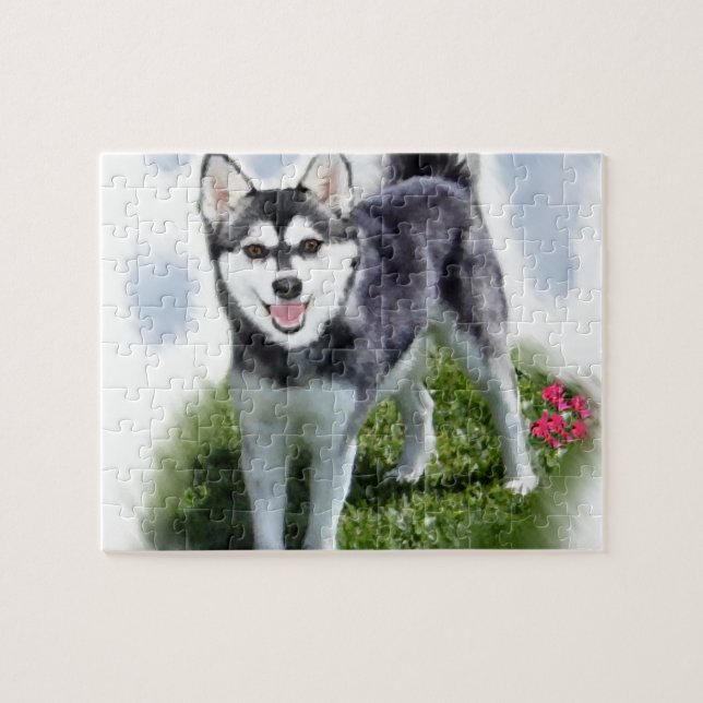 Alaskan Klee Kai Art (Horizontal)