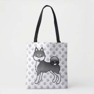 Alaskan Klee Kai, Niedlicher Hund und Pfoten Tasche