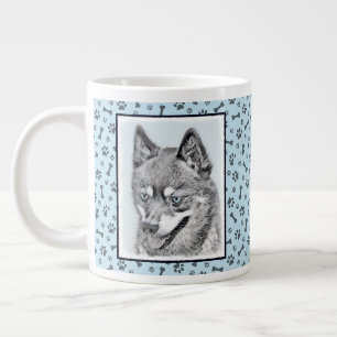 Alaskan Klee Kai Painting - Niedliche Original Dog Jumbo-Tasse