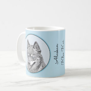 Alaskan Klee Kai Painting - Niedliche Original Dog Kaffeetasse
