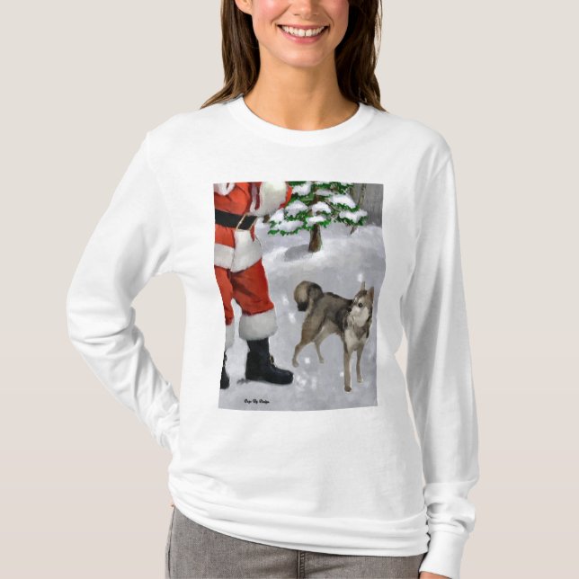 Alaskan Klee Kai Weihnachtsgeschenken T-Shirt (Vorderseite)