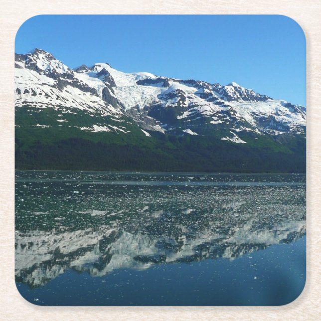 Alaskan Küste Schöne Naturfotografie Rechteckiger Pappuntersetzer (Vorderseite)
