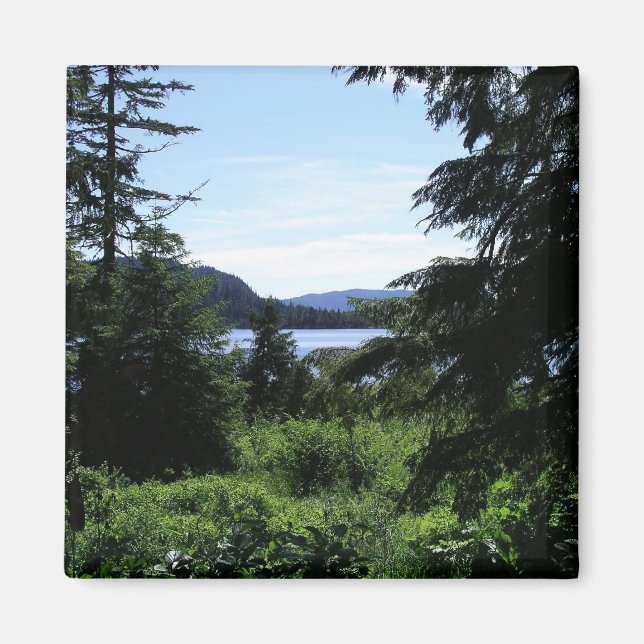 Alaskan Landschaft Schöne Alaska Fotografie Magnet (Vorne)