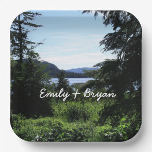 Alaskan Landschaft Schöne Alaska Fotografie Pappteller