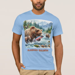 Alaskan Lmon Grizzly Bar Mens T - Shirt