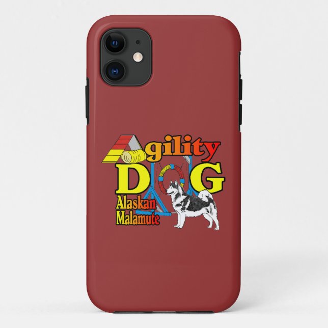 Alaskan Malamute Agility Case-Mate iPhone Hülle (Rückseite)