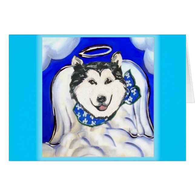 Alaskan Malamute Angel (Vorderseite (Horizontal))