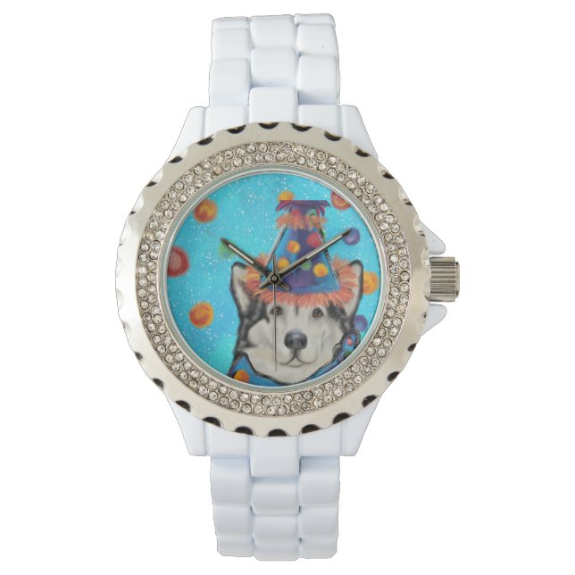 Alaskan Malamute Armbanduhr (Vorderseite)
