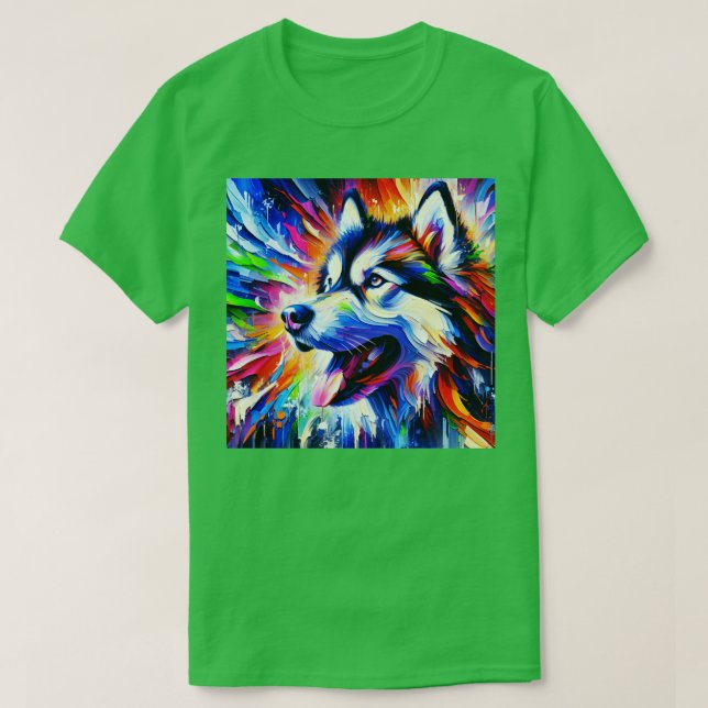 Alaskan Malamute Art TShirt (Design vorne)