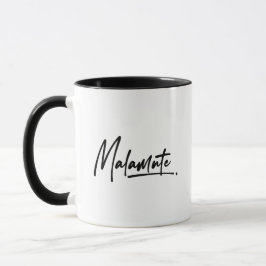 Alaskan Malamute Beautiful & Fancy Minimalist Chic Tasse