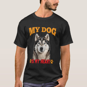 Alaskan Malamute Besitzer Design Mein Hund Ist Mei T-Shirt