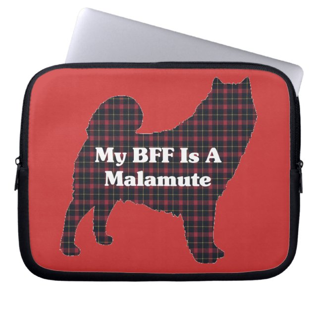 Alaskan Malamute BESTE FREUNDIN Laptopschutzhülle (Vorderseite)