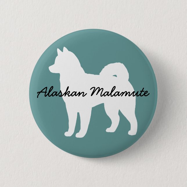 Alaskan Malamute Button (Vorderseite)