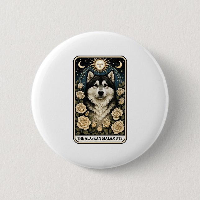 Alaskan Malamute Button (Vorderseite)