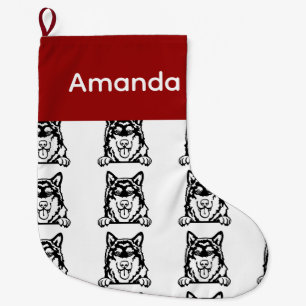 Alaskan Malamute chien chaussettes Customisé chien