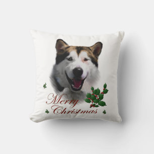 Alaskan Malamute Christmas Kissen