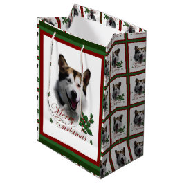 Alaskan Malamute Christmas Mittlere Geschenktüte