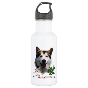 Alaskan Malamute Christmas Trinkflasche
