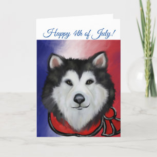 Alaskan Malamute Dankeskarte