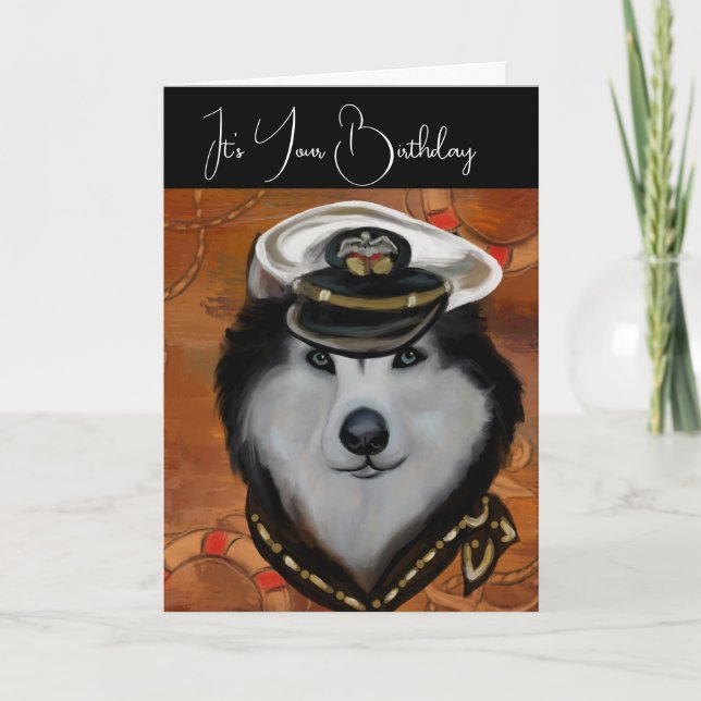 Alaskan Malamute Dankeskarte (Vorderseite)