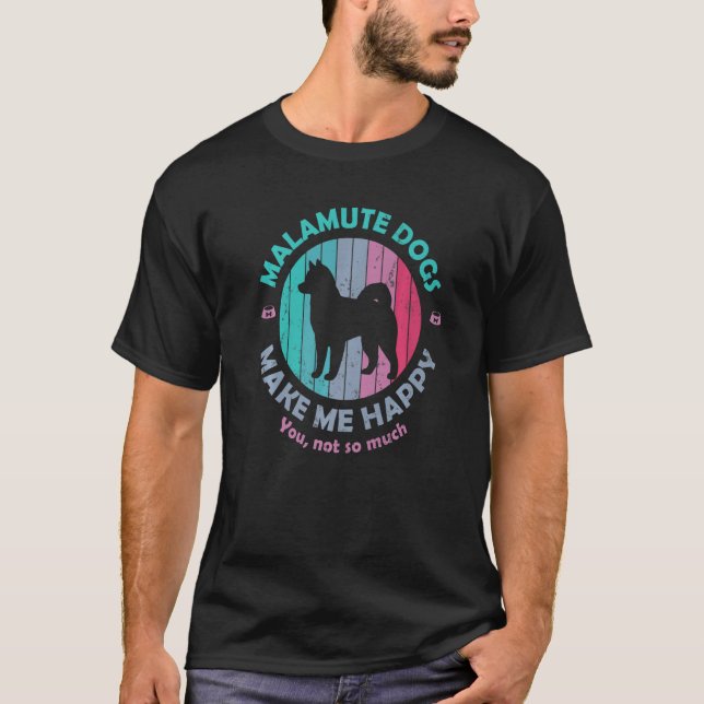 Alaskan Malamute Dog Owner T-Shirt (Vorderseite)