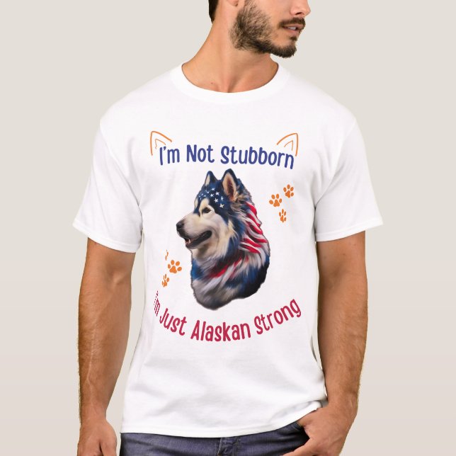 Alaskan Malamute Dog T-Shirt (Vorderseite)