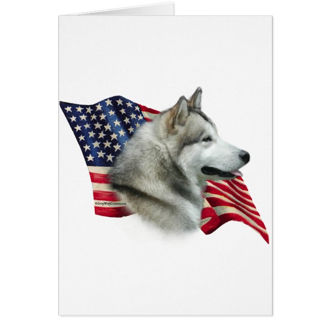 Alaskan Malamute Flag (Vorne)