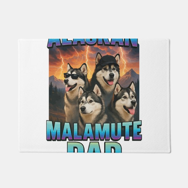 Alaskan Malamute Fußmatte (Vorderseite)