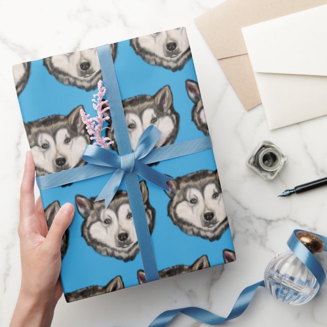 Alaskan Malamute Geschenkpapier (Schenken)