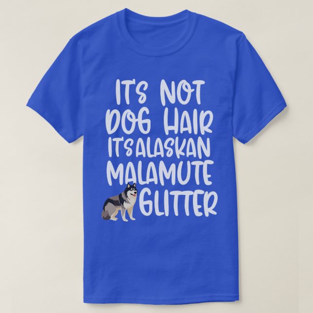 Alaskan Malamute Glitzer TShirt (Design vorne)