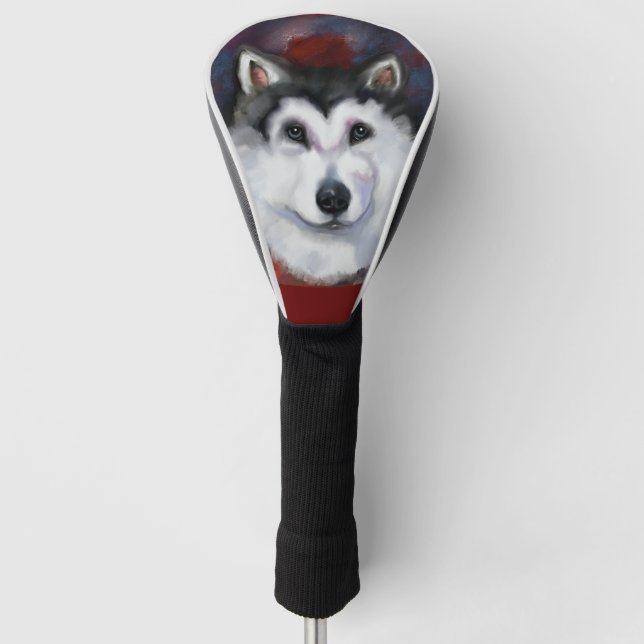 ALASKAN MALAMUTE GOLF HEADCOVER (Vorderseite)