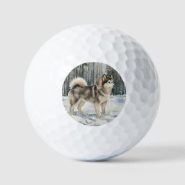 Alaskan Malamute Golfball