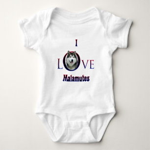 Alaskan Malamute I Liebe Baby Strampler