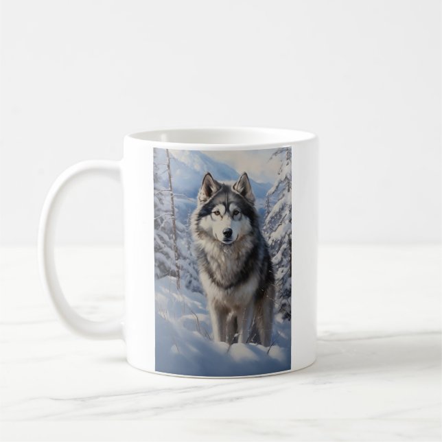 Alaskan Malamute Kaffeetasse (Links)