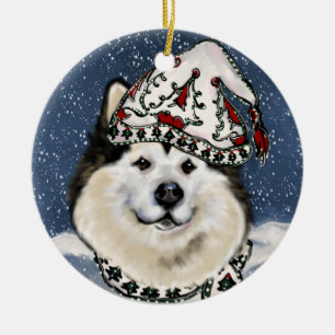Alaskan Malamute Keramik Ornament