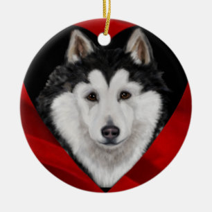 Alaskan Malamute Keramik Ornament