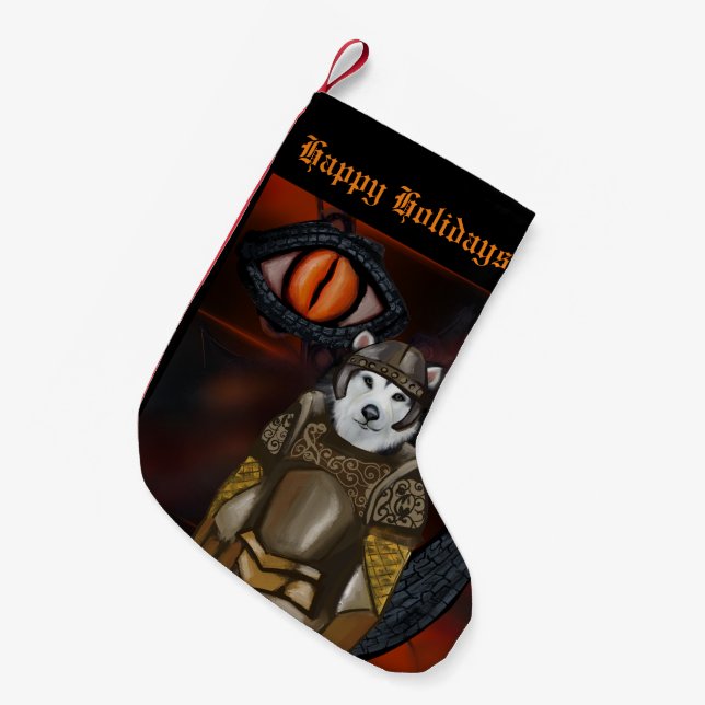 Alaskan Malamute Kleiner Weihnachtsstrumpf (Vorderansicht (hängend))