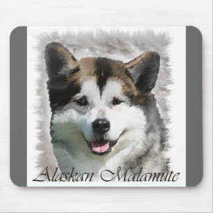 Alaskan Malamute Kunstgeschenke Mousepad