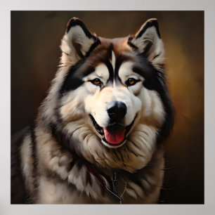Alaskan Malamute Kunstmuseum Poster